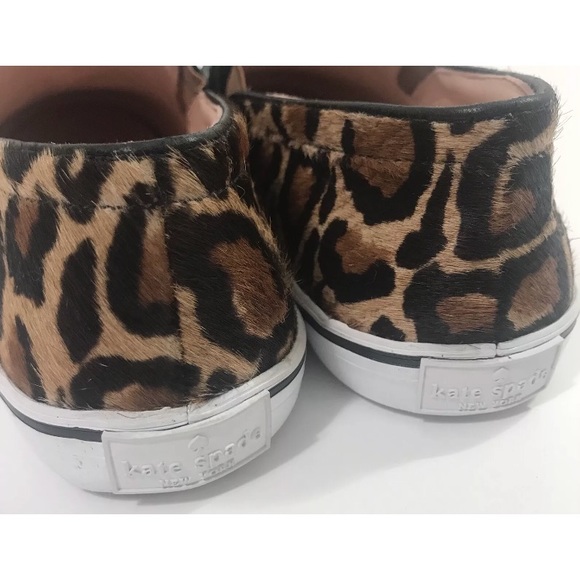 Kate Spade Slip On shoe leopard print bow NEW 8.5 - Picture 6 of 8